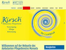 Tablet Screenshot of pflegedienst-kirsch.com